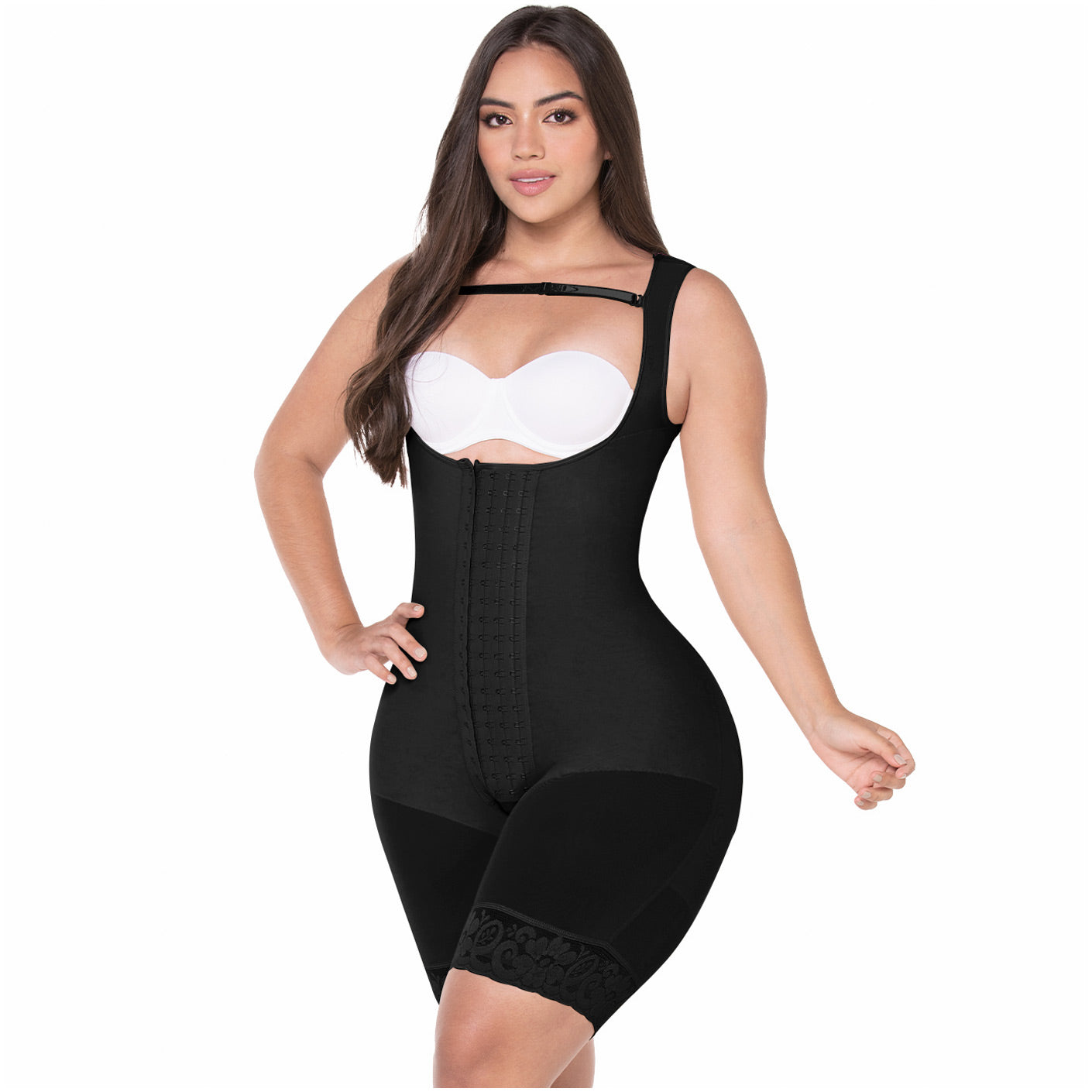 Colombian Post-Surgery Mid-Thigh Shapewear for Hourglass Body