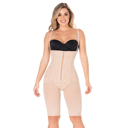 Postpartum Butt Lifter Capri Shapewear – Tummy Control & Open Bust