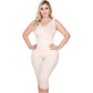 Colombian Knee-Length Shapewear with Built-in Bra & High Back – Post-Surgery & Postpartum Support