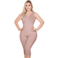 Colombian Knee-Length Shapewear with Built-in Bra & High Back – Post-Surgery & Postpartum Support