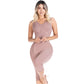 Colombian Shapewear Knee-Length with Built-in Bra & High Back – Post-Surgery & Postpartum Support