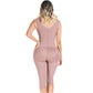 Colombian Shapewear Knee-Length with Built-in Bra & High Back – Post-Surgery & Postpartum Support