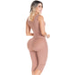Colombian Shapewear Knee-Length with Built-in Bra & High Back – Post-Surgery & Postpartum Support