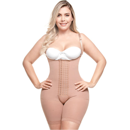 Postpartum Post-Surgery Compression Garment | Tummy Control Butt Lifter Body Shaper | Daily Use Open Bust Shapewear | Powernet