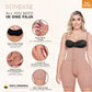 Postpartum Post-Surgery Compression Garment | Tummy Control Butt Lifter Body Shaper | Daily Use Open Bust Shapewear | Powernet