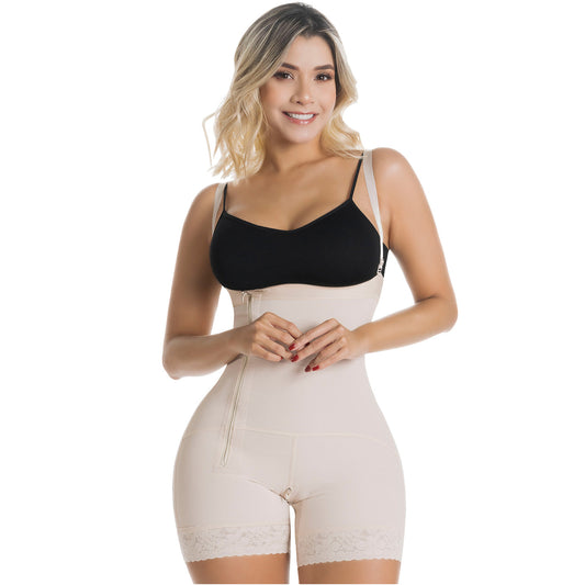 Fajas Colombianas Postpartum Stage 2 Lipo Compression Garment – Open Bust Tummy Tuck Shapewear | Powernet