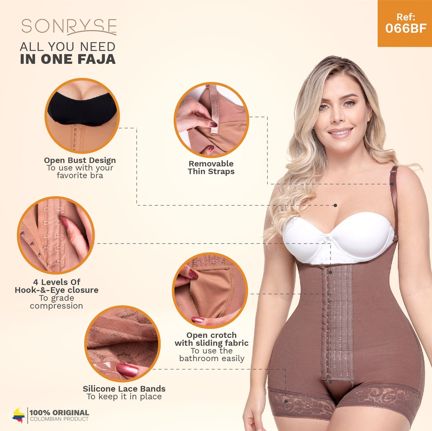 Colombian Postpartum Bodysuit Shapewear – Butt Lifting & Tummy Control