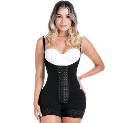 Fajas Colombianas Postpartum & Post-Surgery Tummy Tuck Compression Bodysuit – Open Bust Short Shapewear | Powernet