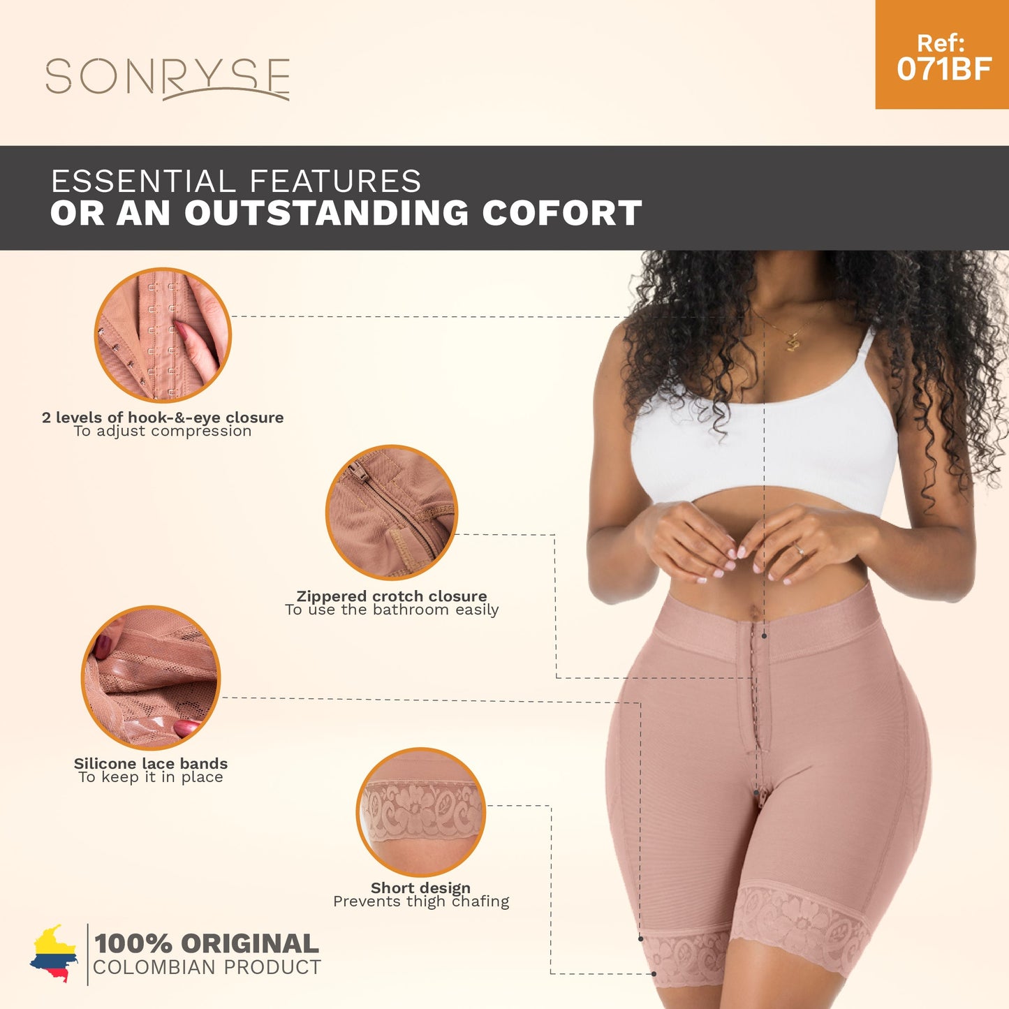 Fajas Colombianas Butt Lifting & Tummy Control Shapewear Shorts – Daily Use | Powernet