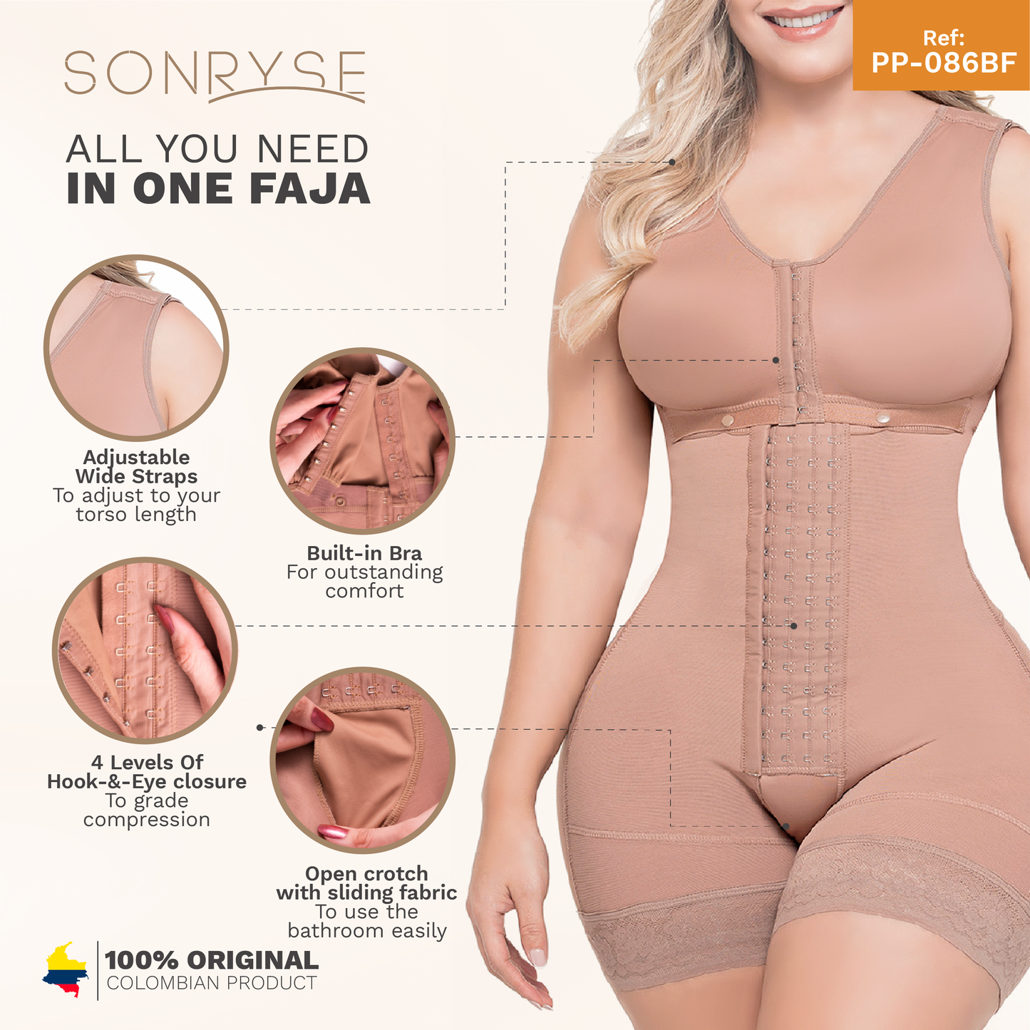 Dress Nightout Shapewear Bodysuit – Postpartum & Post-Surgery Support | Powernet