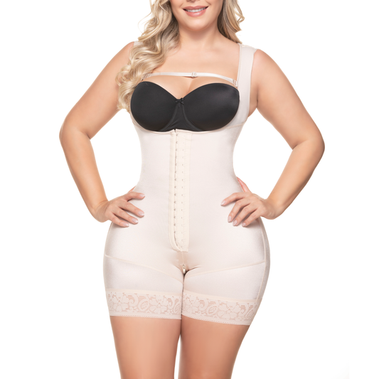 Colombian Open Bust Shapewear Bodysuit – Stage 1 Post-Surgery Faja