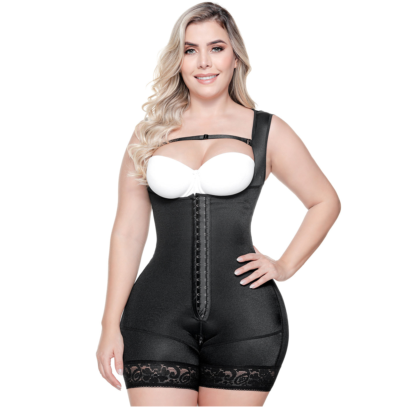 Colombian Open Bust Shapewear Bodysuit – Stage 1 Post-Surgery Faja