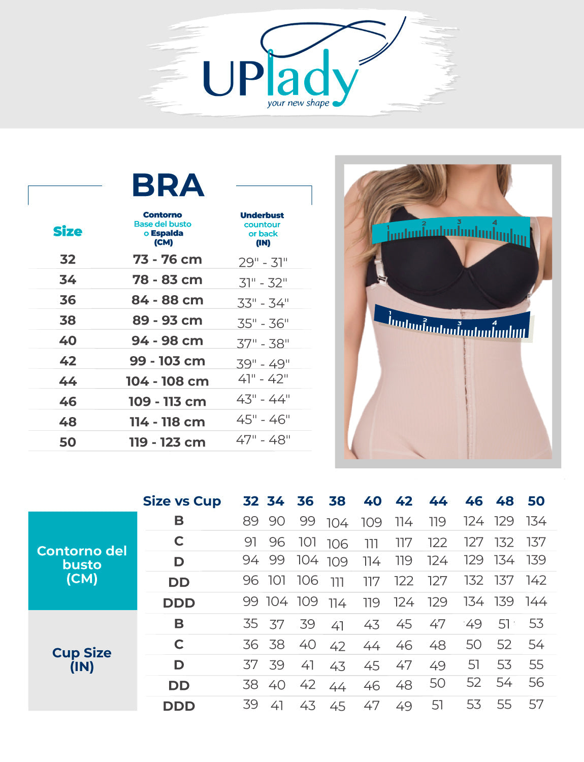Extra Firm High Compression Full Cup Push-Up Bra – Powernet Support