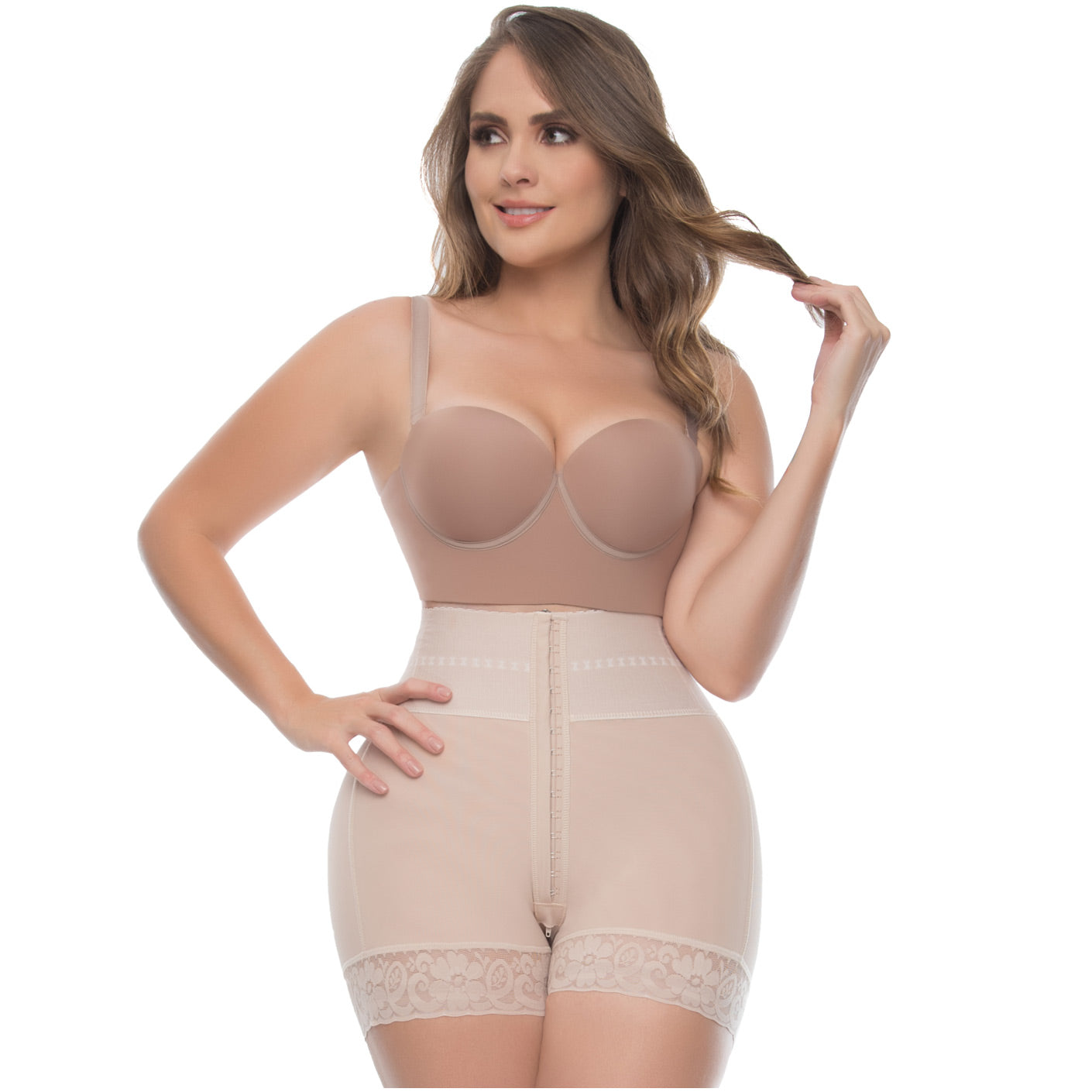 High-Waisted Butt Lifter & Tummy Control Shaper Shorts – Firm Compression