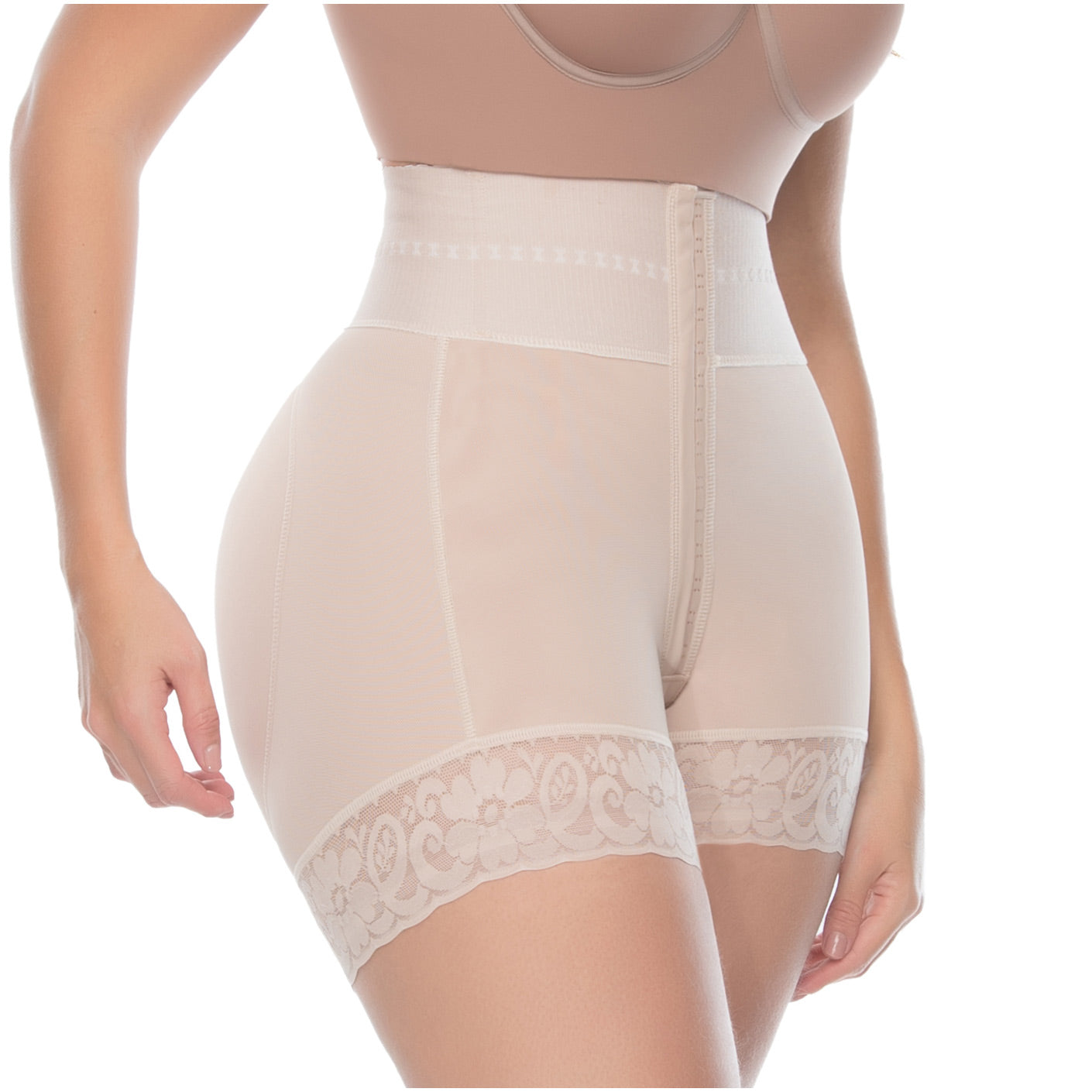 High-Waisted Butt Lifter & Tummy Control Shaper Shorts – Firm Compression
