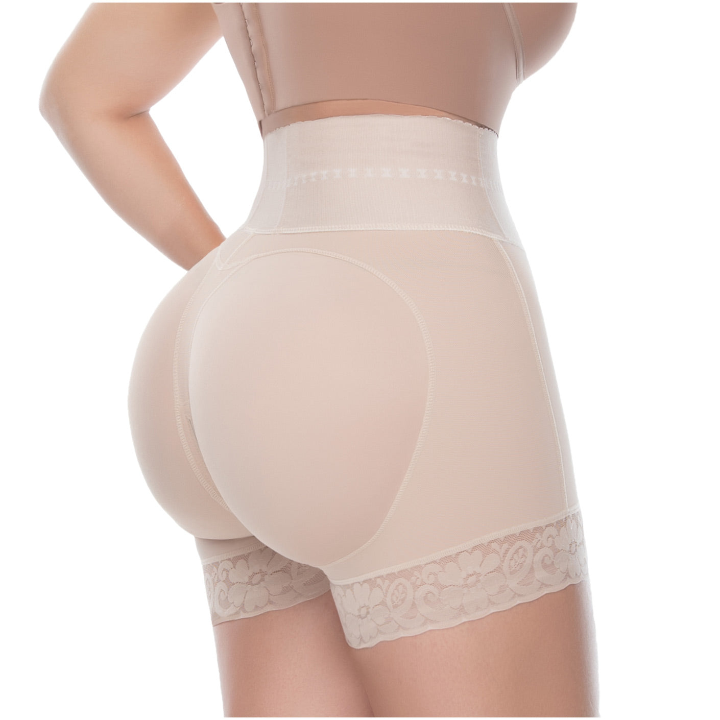 High-Waisted Butt Lifter & Tummy Control Shaper Shorts – Firm Compression