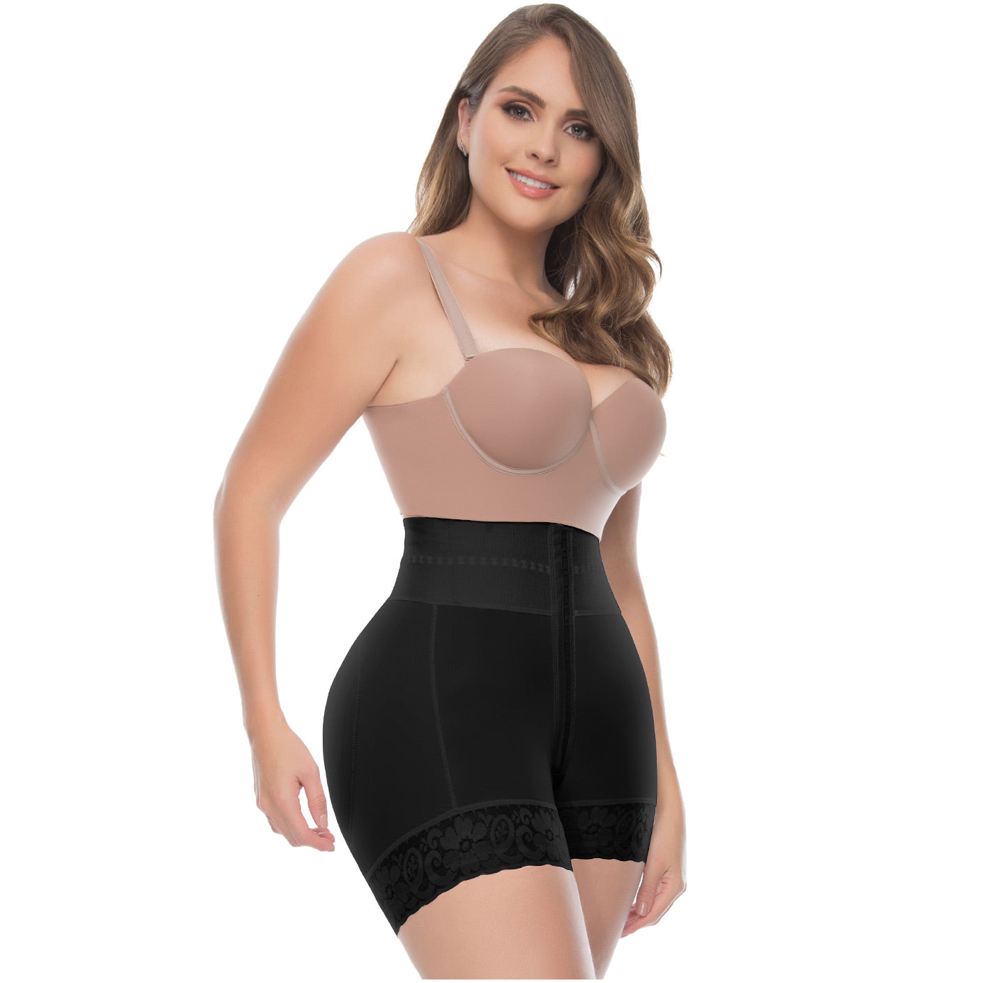 High-Waisted Butt Lifter & Tummy Control Shaper Shorts – Firm Compression