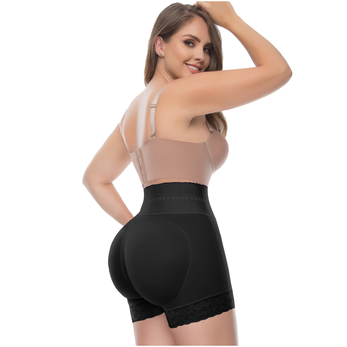 High-Waisted Butt Lifter & Tummy Control Shaper Shorts – Firm Compression