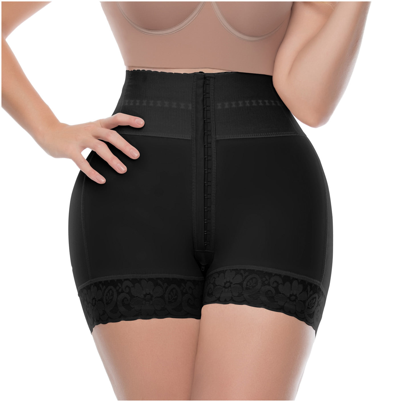 High-Waisted Butt Lifter & Tummy Control Shaper Shorts – Firm Compression