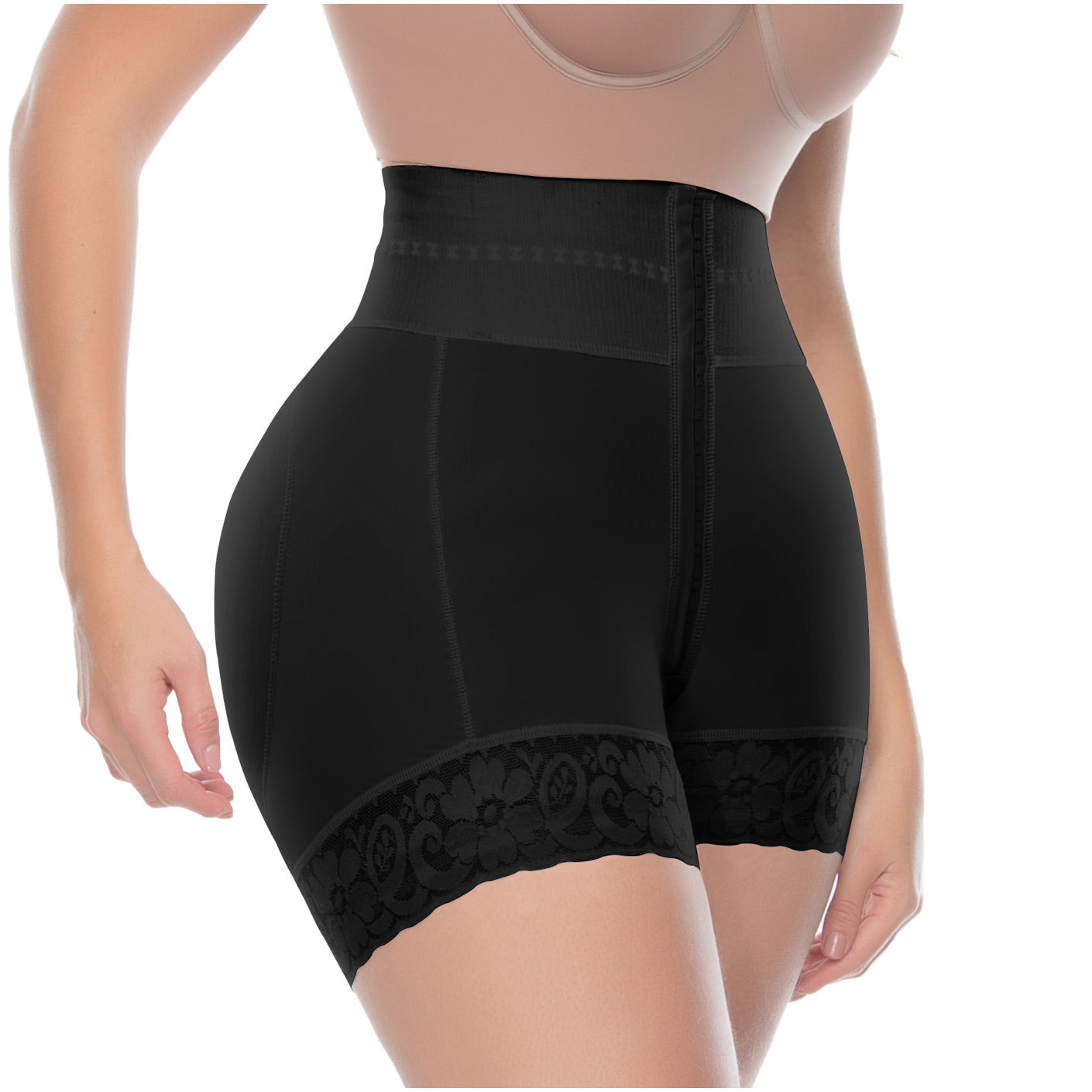 High-Waisted Butt Lifter & Tummy Control Shaper Shorts – Firm Compression