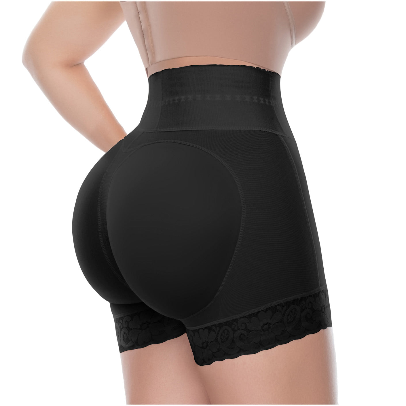 High-Waisted Butt Lifter & Tummy Control Shaper Shorts – Firm Compression