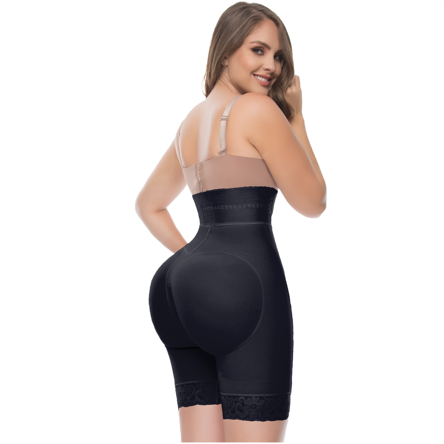 High-Waisted Tummy Control & Butt Lifter Shapewear Shorts – Firm Compression