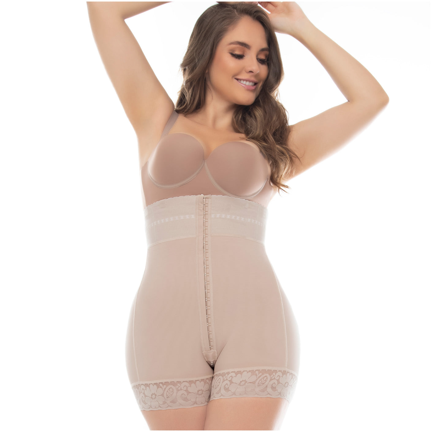 Mid-Thigh Butt Lifter & Tummy Control Shapewear Shorts – Firm Compression