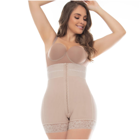 Mid-Thigh Butt Lifter & Tummy Control Shapewear Shorts – Firm Compression