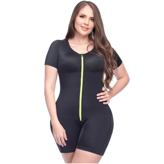 Athletic Women's Sports Workout Bodysuit with Sleeves – Compression & Performance