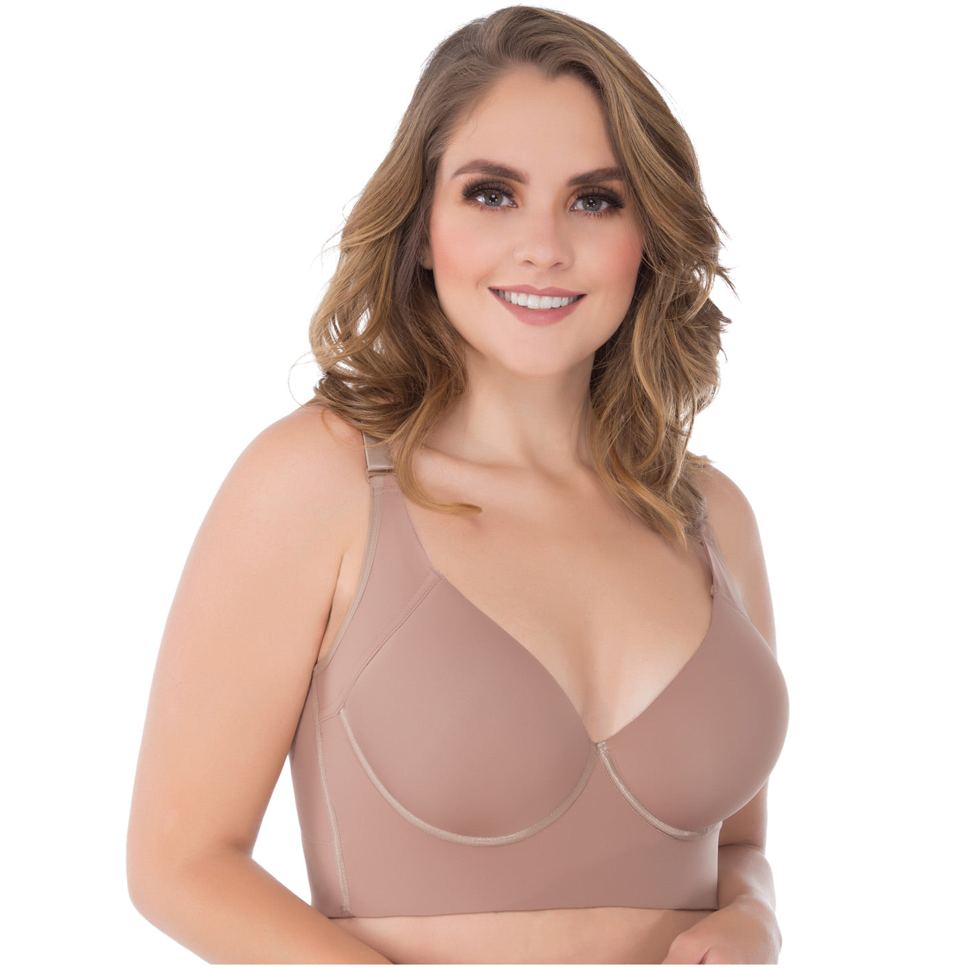 Extra Firm High Compression Full Cup Push-Up Bra – Powernet Support