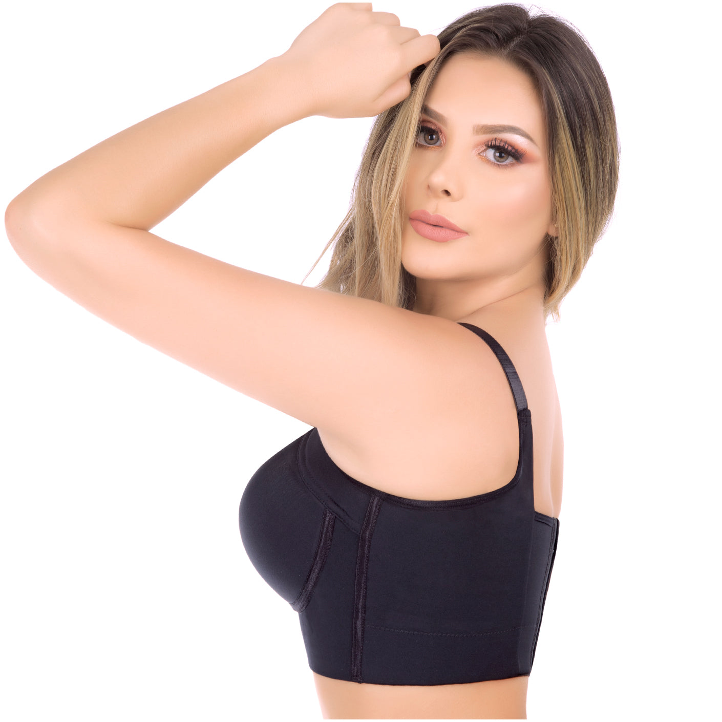 Extra Firm High Compression Full Cup Push-Up Bra – Powernet Support