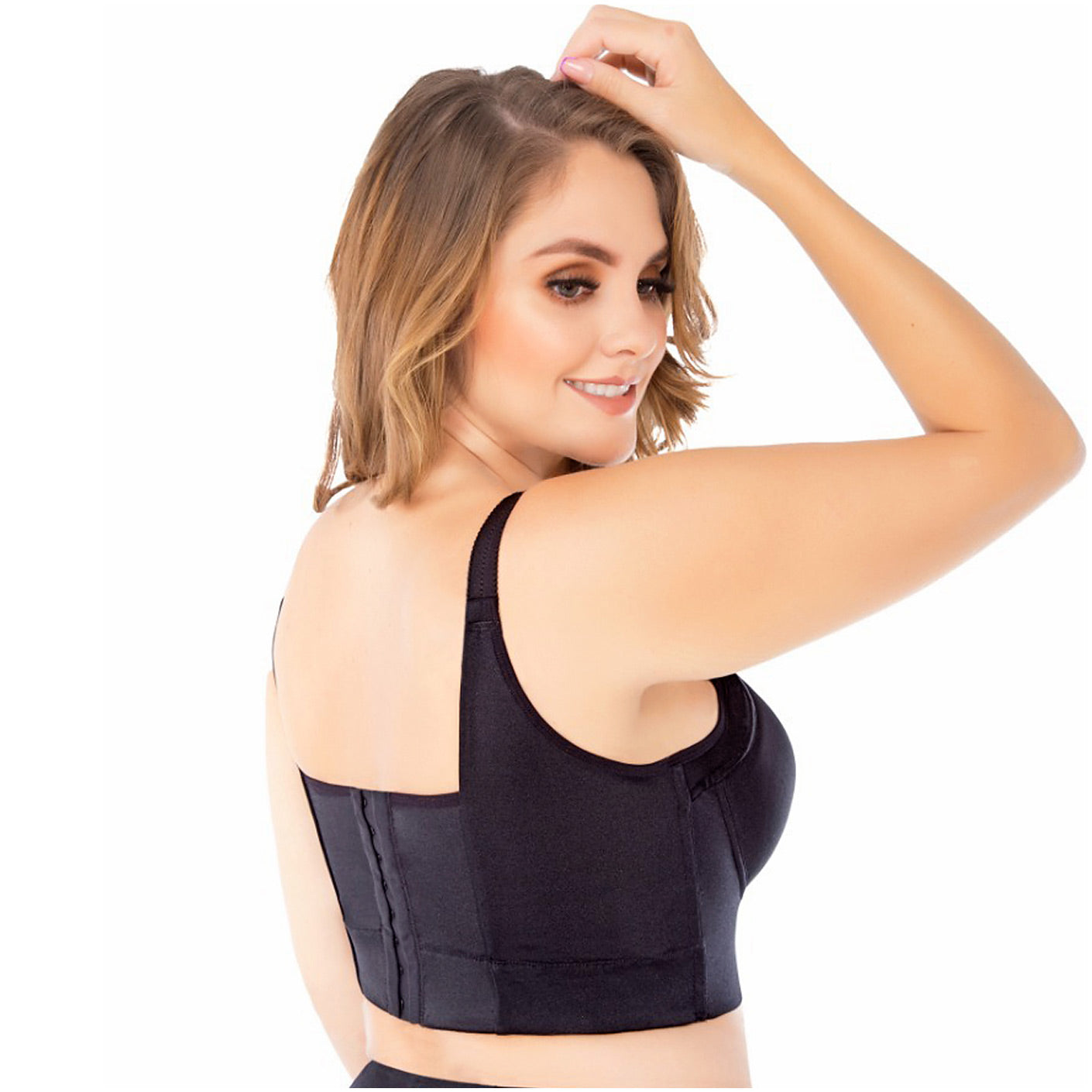 Extra Firm Control Full Cup Bra with Side Support – High Compression Powernet