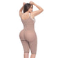 Open Bust Tummy Control & Butt Lifter Bodysuit – Knee-Length Powernet Shapewear
